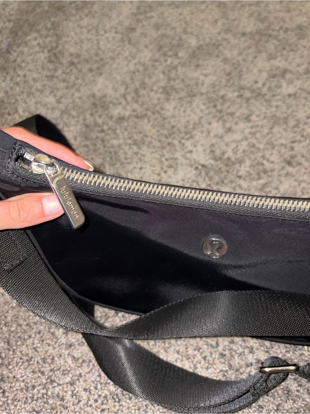 lululemon athletica Black Nylon Crescent Shoulder Bag - Picture 6 of 10